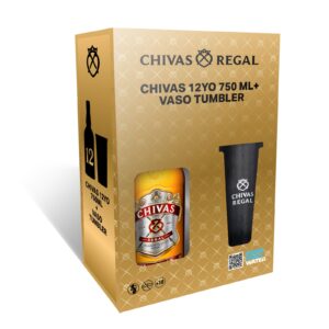 CHIVAS REGAL 12 AÑOS 750ML + VASO