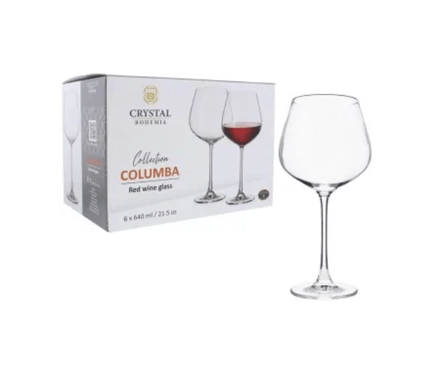 CRYSTAL BOHEMIA COPAS COLUMBA KIT 6PZAS 640ML