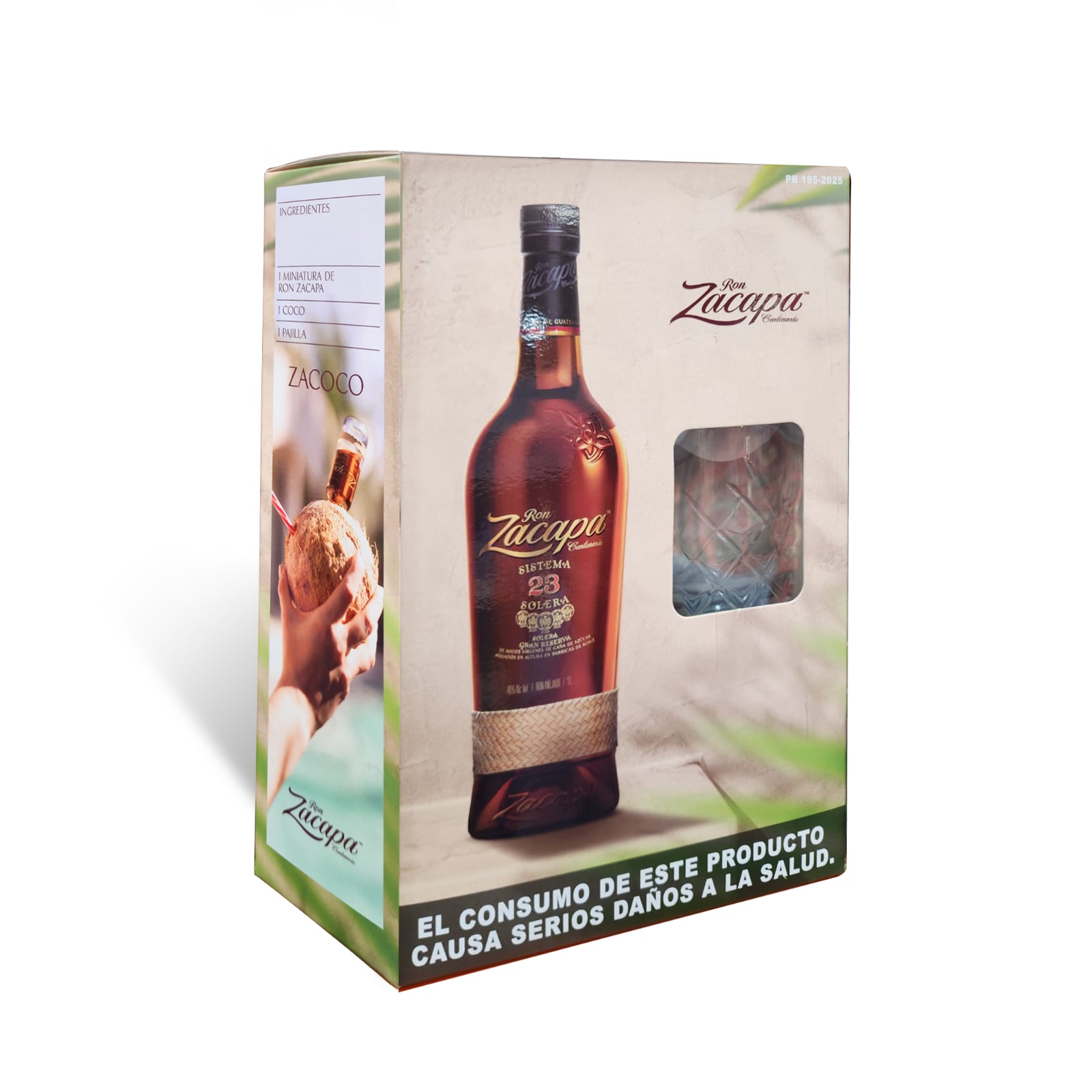 ESTUCHE RON ZACAPA 23 AÑOS 750 ML + VASO